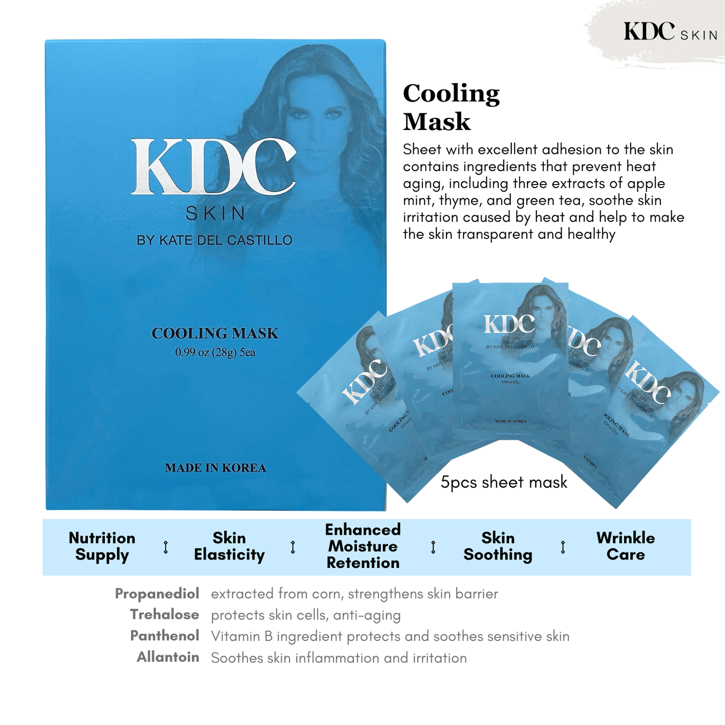 KDC Skin-Cooling Face Mask