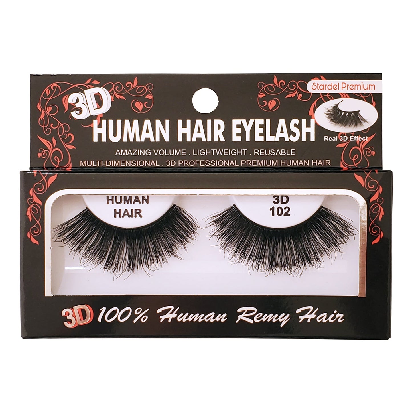 #3D 102 - 100% Human Remy Hair Eyelash