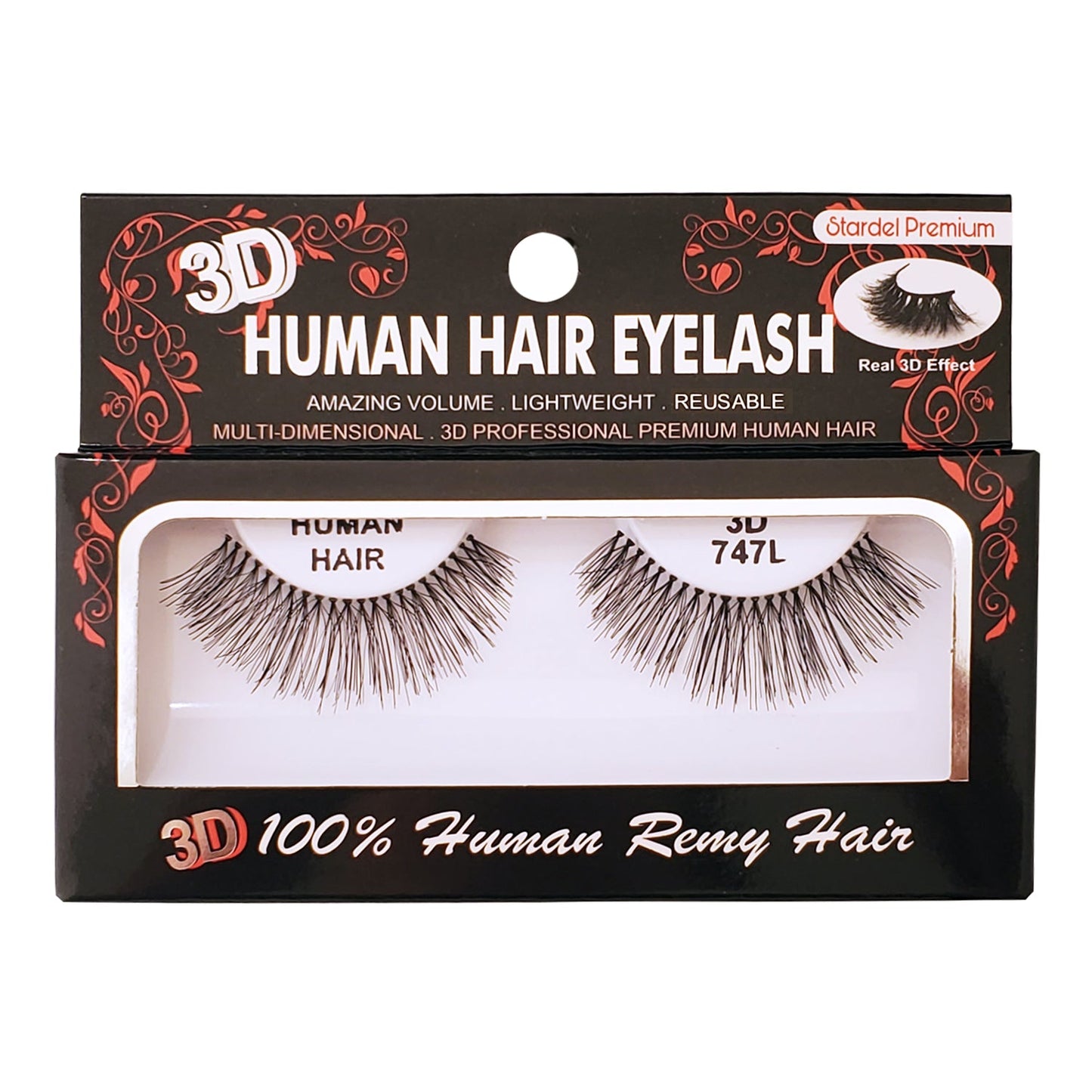 #3D 747L - 100% Human Remy Hair Eyelash