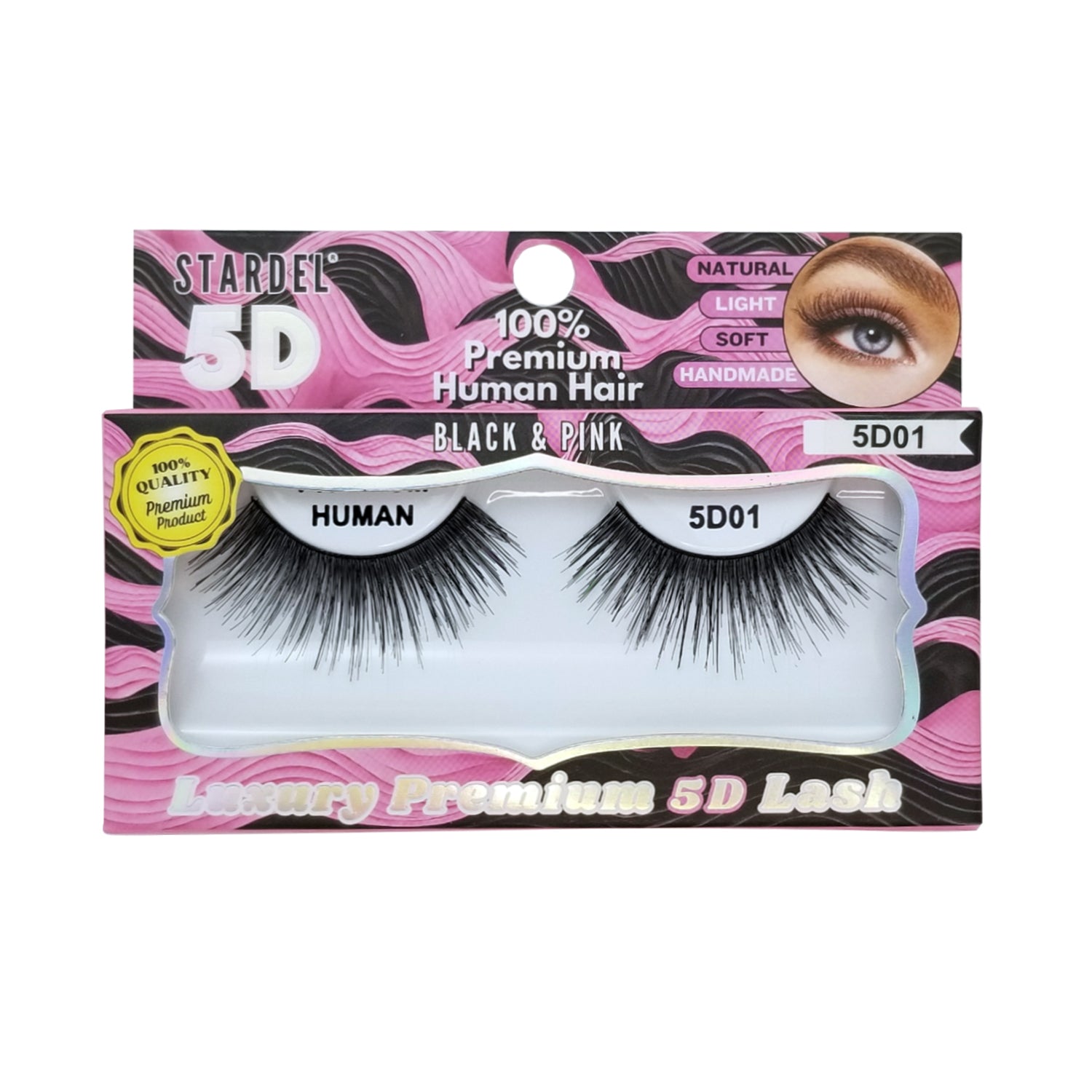 5D Premium Human Hair Lash #5D-01 – STARDEL LASH