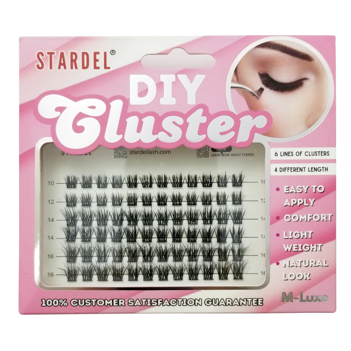 STARDEL_M-LUXE, DIY-CLUSTER (4 DIFFERENT LENGTH, 6 ROW)