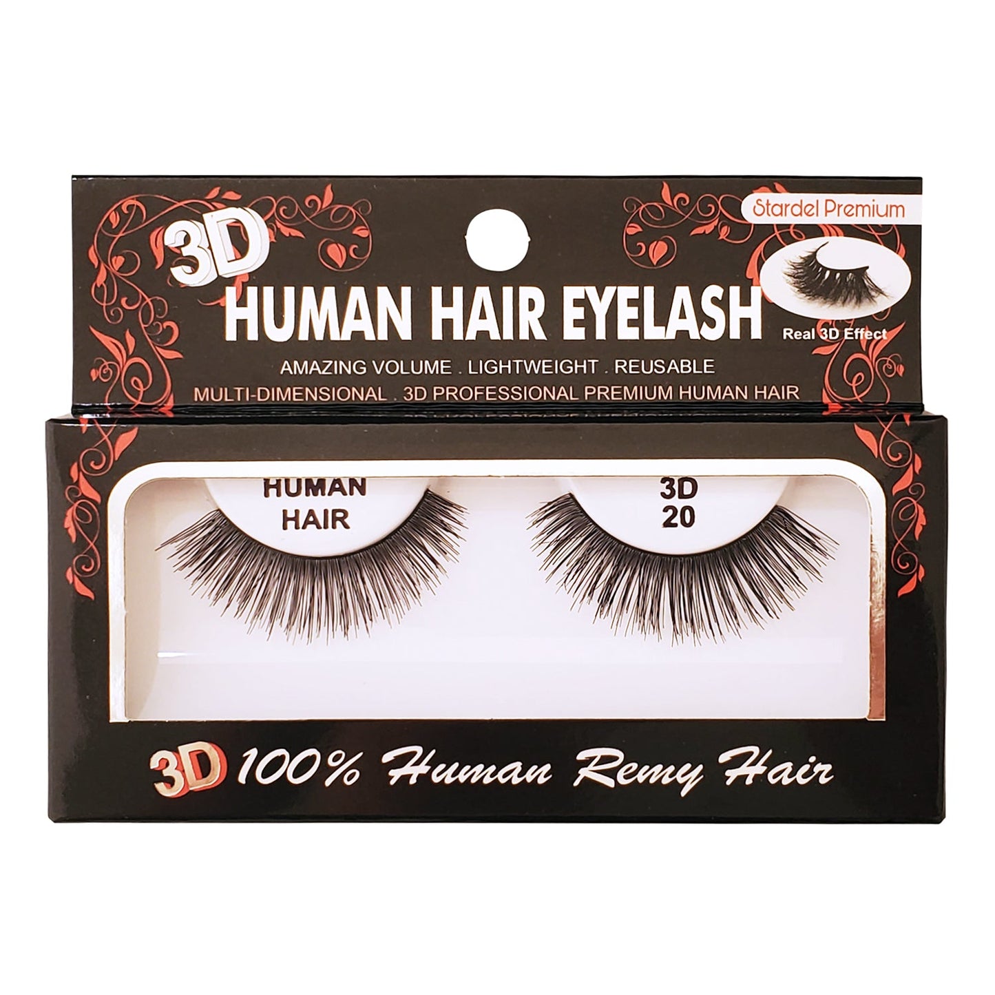 #3D 20 - 100% Human Remy Hair Eyelash