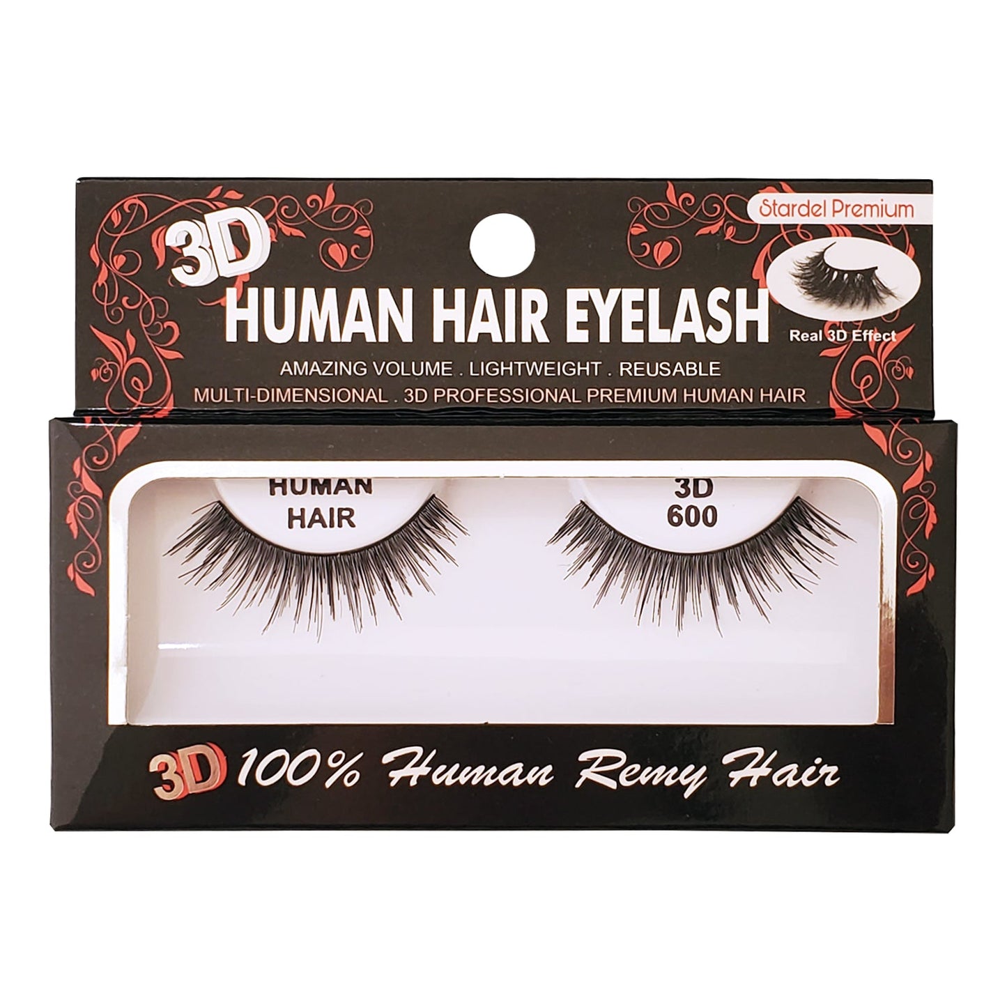 #3D 600 - 100% Human Remy Hair Eyelash