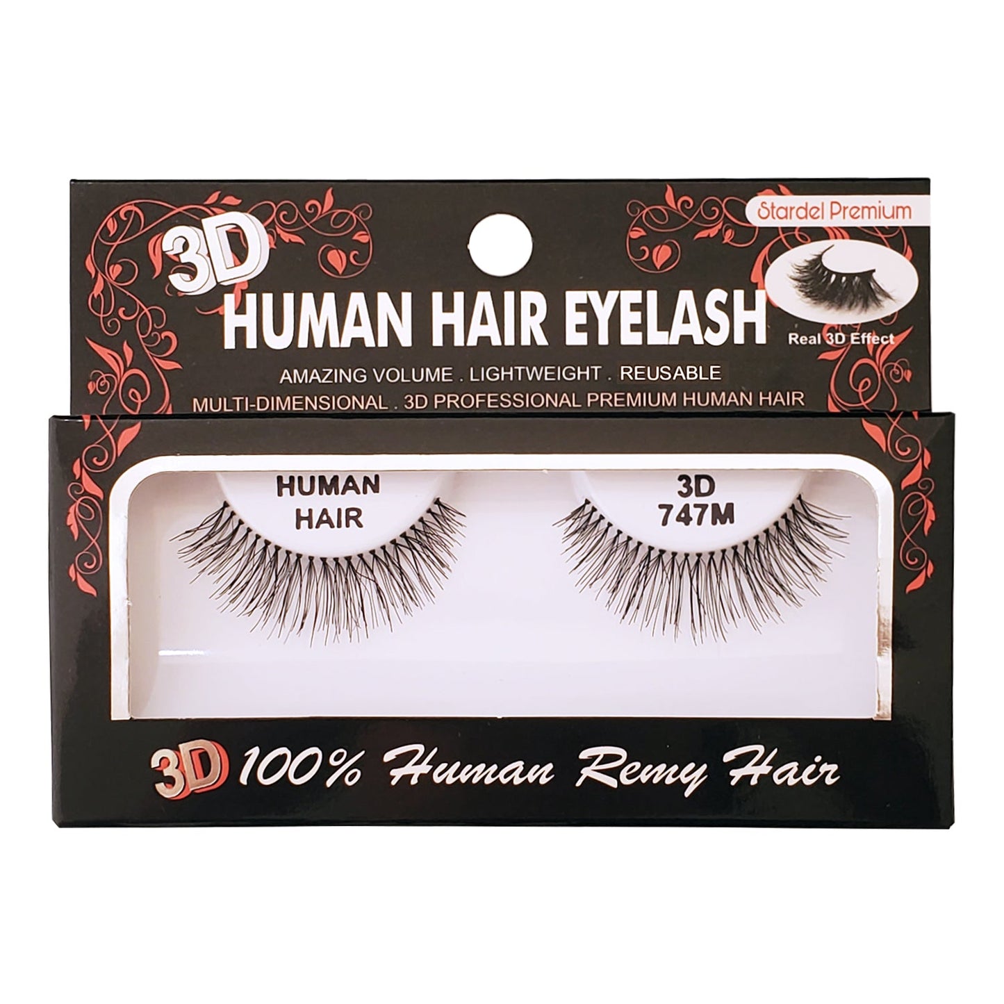 #3D 747M - 100% Human Remy Hair Eyelash